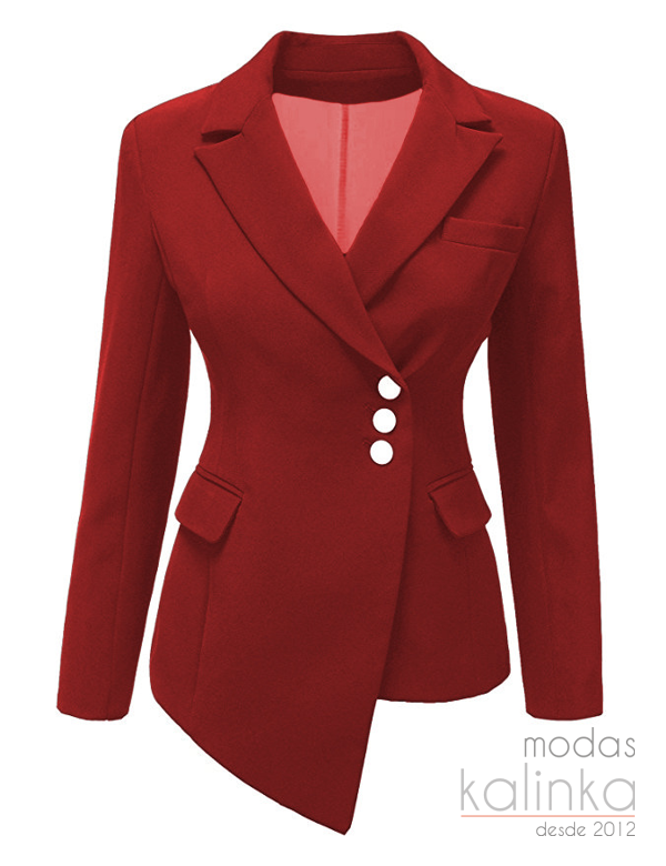 Blazer vino corte exclusivo