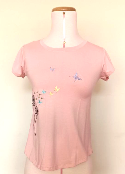 Polo de algodón rosa